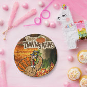 Assiettes En Carton Plaques de papier Thanksgiving (Fête)