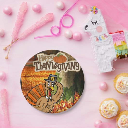 Assiettes En Carton Plaques de papier Thanksgiving (Fête)