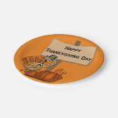 Assiettes En Carton Plaques de papier Thanksgiving (Angle)