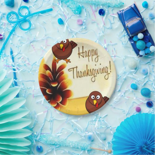 Assiettes En Carton Plaques de papier Thanksgiving (Fête)