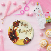 Assiettes En Carton Plaques de papier Thanksgiving (Fête)