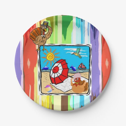 Assiettes En Carton Plaques de papier Thanksgiving (Devant)