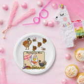 Assiettes En Carton Plaques de papier Thanksgiving (Fête)