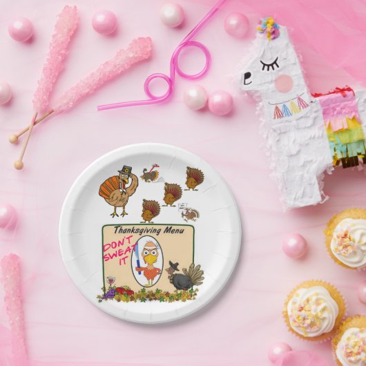Assiettes En Carton Plaques de papier Thanksgiving (Fête)