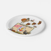 Assiettes En Carton Plaques de papier Thanksgiving (Angle)