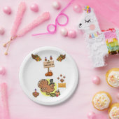 Assiettes En Carton Plaques de papier Thanksgiving (Fête)