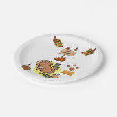 Assiettes En Carton Plaques de papier Thanksgiving (Angle)