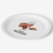 Assiettes En Carton Plaques de papier Thanksgiving (Angle)