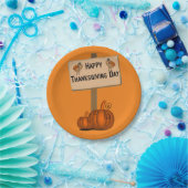 Assiettes En Carton Plaques de papier Thanksgiving (Fête)