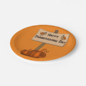 Assiettes En Carton Plaques de papier Thanksgiving (Angle)