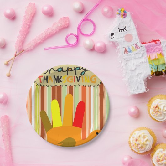 Assiettes En Carton Plaques de papier Thanksgiving (Fête)