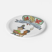 Assiettes En Carton Plaques de papier Thanksgiving (Angle)