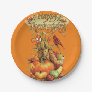 Assiettes En Carton Plaques de papier Thanksgiving