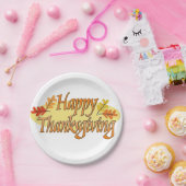 Assiettes En Carton Plaques de papier Thanksgiving (Fête)