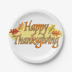 Assiettes En Carton Plaques de papier Thanksgiving