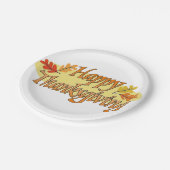 Assiettes En Carton Plaques de papier Thanksgiving (Angle)