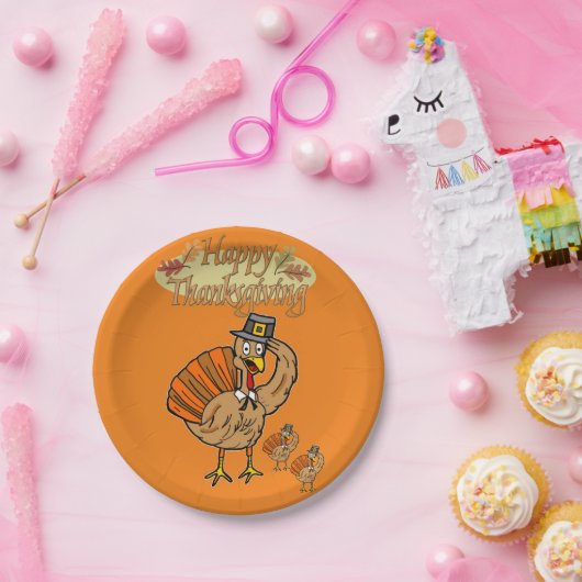 Assiettes En Carton Plaques de papier Thanksgiving (Fête)