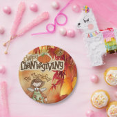 Assiettes En Carton Plaques de papier Thanksgiving (Fête)