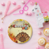 Assiettes En Carton Plaques de papier Thanksgiving (Fête)