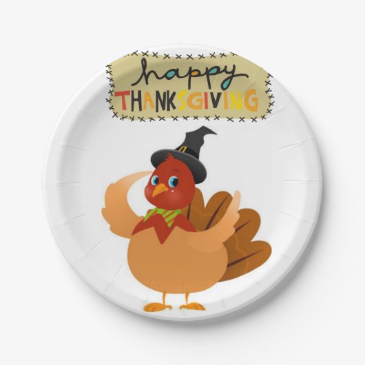 Assiettes En Carton Plaques de papier Thanksgiving (Devant)