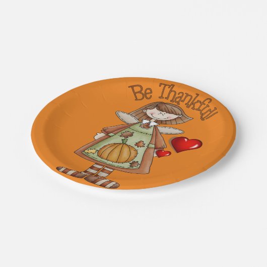 Assiettes En Carton Plaques de papier Thanksgiving (Angle)