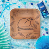 Assiettes En Carton Plaques de papier Thanksgiving (Fête)