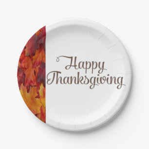 Assiettes En Carton Plaques de papier Thanksgiving