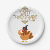 Assiettes En Carton Plaques de papier Thanksgiving (Devant)