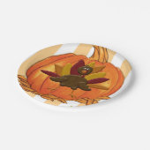 Assiettes En Carton Plaques de papier Thanskgiving (Angle)