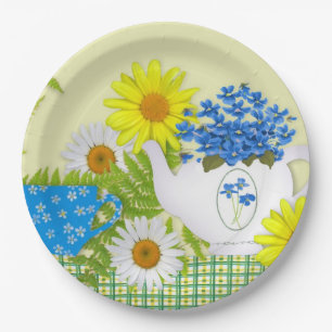 Assiettes En Carton Plaques de papier thé du jardin