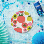 Assiettes En Carton Plaques de papier tomate mignonne (Fête)