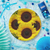 Assiettes En Carton Plaques de papier tournesol (Fête)