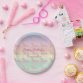 Assiettes En Carton Plaques de papier Unicorne Pastel (Fête)