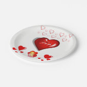 Assiettes En Carton Plaques de papier Valentine's (Angle)