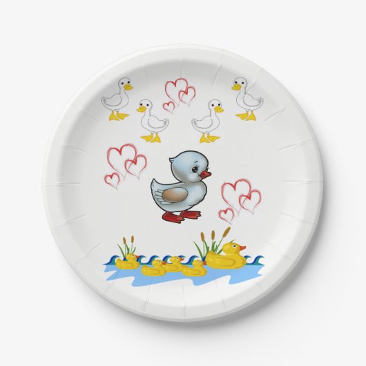 Assiettes En Carton Plaques de papier Valentine's (Devant)