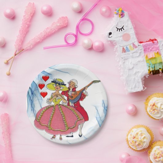 Assiettes En Carton Plaques de papier Valentine's (Fête)