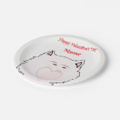 Assiettes En Carton Plaques de papier Valentine's (Angle)