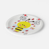 Assiettes En Carton Plaques de papier Valentine's Day Bumblebee (Angle)