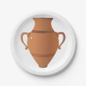Assiettes En Carton Plaques de papier Vase d'argile (Devant)
