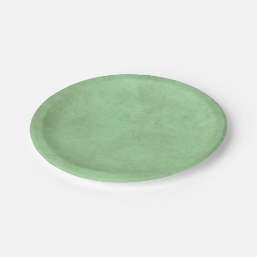 Assiettes En Carton Plaques de papier vert élégant Sage (Angle)