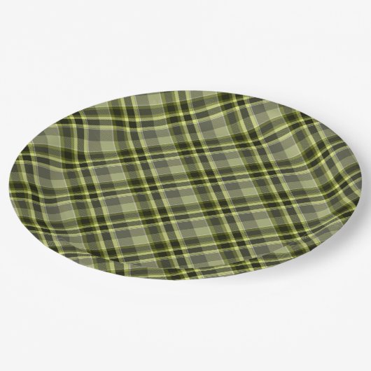 Assiettes En Carton Plaques de papier vert plaqué (Angle)