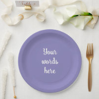 Plaques de papier violet bleu personnalisées