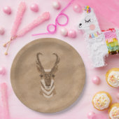 Assiettes En Carton Plaques de papier visage Antelope du sud-ouest de (Fête)