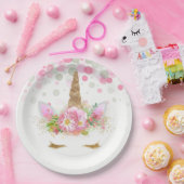 Assiettes En Carton Plaques de Papier Visage Unicorne (Fête)