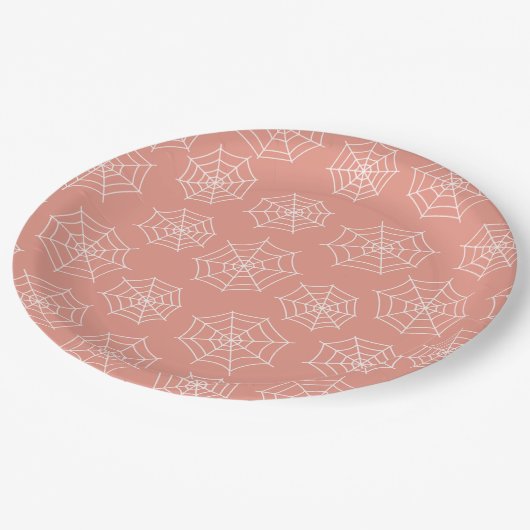 Assiettes En Carton Plaques de papier Web Spider (Angle)