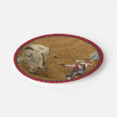 Assiettes En Carton Plaques de papier Western Rodeo Party (Angle)