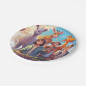 Assiettes En Carton Plaques de papier Whimsical Animes pour enfants (Angle)