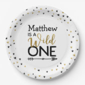 Assiettes En Carton Plaques de papier Wild One (Devant)