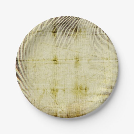 Assiettes En Carton Plaques de papier Zebra (Devant)