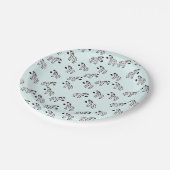 Assiettes En Carton Plaques de papier Zebra (Angle)